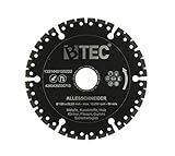 BTEC Profi Diamant-Trennscheibe Universal ALLESSCHNEIDER Trennscheibe 125mm x 22,23mm für Stahl, Eisen, Holz, GFK, Gummi, G