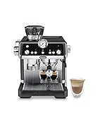 De'Longhi La Specialista Prestigio EC9355.BM Espresso Siebträgermaschine, Espressomaschine mit integriertem Mahlwerk und professioneller Milchschaumdüse, Schw