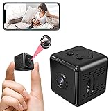 Dooreemee Wireless Mini Camera 1080-4K HD Wireless Portable WiFi Nanny Cams mit Telefon-App-Video mit Nachtsicht und bewegungsaktivierter Sicherheitsüberwachungskamera für den Innenb