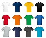 Pretty Attitude Leichtes Herren-T-Shirt mit V-Ausschnitt, lässig/intelligentes Baumwoll-Top (S-3XL), weiß, S