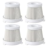 SCIJOY 4er-Set HEPA Filter，Ersatzfilter Filterset Staubsack Filter NUR für Handstaubsauger, Staubsaugerfilter Staubfilter (Weiß) für WT-004 Handstaubsauger Akk