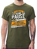 Handwerker Geschenke - Ich Mache Keine Pause, das Werkzeug muss Sich erholen - M - Army Grün - Shirt mit lustigen sprüchen männer - L190 - Tshirt Herren und Männer T-S