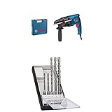 Bosch Professional Bohrhammer GBH 2-20 D (650 Watt, Bohr-Ø Beton max: 20 mm, SDS-plus, im Koffer)+Bosch Pro 5tlg. Hammerbohrer-Set SDS-Plus-5