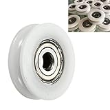 Lager Kugellager 5x24x7mm U Groove Nylon Runde Pulley Rad-Rolle for 3.8mm S