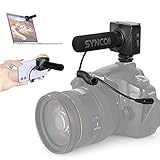SYNCO Kamera-Mikrofon-Smartphone-Richtmikrofon-DSLR, 3,5mm TRS/TRRS, Gain-Control, 75/150Hz Low Cut, Audioüberwachung, Magnetplatte für Handy Camera Canon Nikon Sony Panasonic Laptop Vlogging MMic-U3