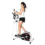 Christopeit Sport Crosstrainer CT 3 Silber – 8-stufiger Widerstand – Pulsfrequenz-Messung - 7kg Magnet-Bremssy