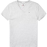 Tommy Jeans Herren Original Kurzarm T-Shirt Grau (Lt Grey Htr 038) X-Larg