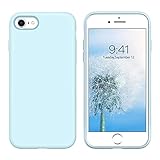 YINLAI iPhone SE 2020 Hülle, iPhone 8 Hülle iPhone 7 Hülle Slim Liquid Silikon Rutschfest Stoßfest Hybrid Hard Back Cover Soft Bumper Schutzhülle für iPhone SE 2nd Gen/8/7, Nebelb