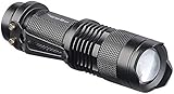 PEARL Handlampe: Taschenlampe mit 3-Watt-Cree-LED & 3 Leuchtmodi, 150 lm, fokussierbar (einfache Taschenlampe)