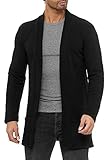 Redbridge Cardgigan für Herren Jacke Sweat-Jacke Sakko Long Cut Schwarz M