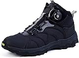 Herren Militärstiefel Dschungelstiefel Schnellreaktionsstiefel Wanderschuhe Atmungsaktiv Kampfschuhe Sicherheit Outdoor Kletterschuhe BOA System-EU42/US9_Schw