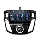 XTRONS DSP Android 10 Autoradio, 22.9 cm (9 Zoll), IPS-Touchscreen, GPS-Navigation, Bluetooth, unterstützt CarAutoPlay, voller Cinch-Ausgang, 1080P Rückfahrkamera, DAB+, für Ford Focus 2012–2017