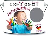 5 Liter Holzschutzlack Holzlack Holzlasur wetterbeständiger Langzeitschutz Wetterschutzfarbe Holzschutzfarbe (RAL 7037 Staubgrau)