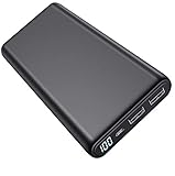 Trswyop Power Bank, 25800mAh LCD Display Externer Akku 2.1A+1A USB Output Powerbank mit Automatische Erkennen Technologie Kompatibel mit iPhone 13 12 Samsung S21 Xiaomi Oppo iPad Tablet【Klassischer】