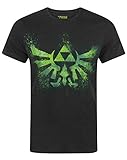 Unbekannt Zelda Green Triforce Logo Men's T-Shirt (L)