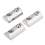 YMBHUO Edelstahlmutter 50 stücke Kohlenstoffstahl 20 Serie Elastische Nuss Runde Rolle T Schlitz Federmutter für 20er Serie Aluminiumprofil (Size : M4)