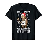 Herren Faultier Büro Weihnachten Spruch ugly christmas T-S