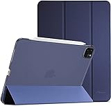 ProCase Hülle für iPad Pro 11 Zoll 3rd Generation 2021/5G, Ultra Dünn Leicht Ständer Schal Schutzhülle Smart Case Cover -Navy