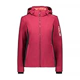 CMP Damen Giacca Softshell Antivento E Impermeabile Wp 7.000 Jacke,Magenta-Anthrazit, 38