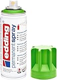 edding 5200 Permanent Spray - gelbgrün matt - 200 ml - Acryllack zum Lackieren und Dekorieren von Glas, Metall, Holz, Keramik, Kunststoff, Leinwand - Lackspray, Acrylspray, Farbspray