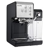 Breville Prima Latte II Espresso | Milchkaffee- und Cappuccinomaschine | Professionelle 19-Bar-Pumpe und Milchaufschäumer | Silber [VCF108X]