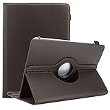 Cadorabo Tablet Hülle kompatibel mit Medion LifeTab X10301 in BRAUN - Schutzhülle aus Kunstleder mit Standfunktion - 360 Grad Case mit Gummib