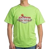 CafePress Welcome to Vegas Black.PNG T-Shirt Baumwolle Gr. M, grü