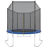 Ultrasport Gartentrampolin, Outdoor Trampolin, Kindertrampolin, 183-430cm, Sprungfedern oder innovatives Elastik Sprungssystem, inkl. Sicherheitsnetz, Witterungsbeständig, Belastbar 100-150 Kg