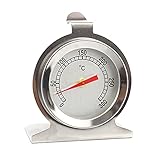 Wharick Professionelles Grill-Thermometer, leicht ablesbar, lange Haltbarkeit, Edelstahl, schnell reagierend, Grilltemperaturmessgerät für Raucher, weiß