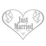 Folat Türschild Just Married Hochzeit H