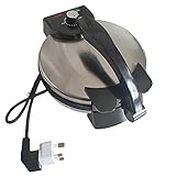 12 'Elektrische Antihaft-Krepppfanne, elektrische Tortilla-Hersteller, Roti-Hersteller, schweres Aluminiummaterial, cooler Touch-Griff, Betriebslicht, gebürstete Edelstahl-Außenabdeckung,für Taco,220V