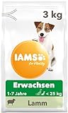 IAMS for Vitality Hundefutter trocken Lamm - Trockenfutter für erwachsene Hunde ab 1 Jahr, geeignet für kleine & mittelgroße Hunde, 3 kg