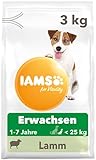 IAMS for Vitality Hundefutter trocken Lamm - Trockenfutter für erwachsene Hunde ab 1 Jahr, geeignet für kleine & mittelgroße Hunde, 3 kg