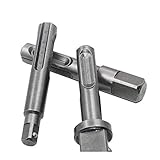HSJWOSA Bequemlichkeit 3pcs Pleuelstangen Buchse Mutter Schlagschrauber Adapter Bohrer 1/4' 3/8' 1/2' Tools Hex Shank Converter Hammer Adapter Vielseitig (Color : Black)