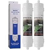 MAGIC WATER FILTER WSF-100 | 2er Pack - Wasserfilter mit Schraubverschluß für Samsung Kühlschränke - externer Side-by-Side Kühlschrank Filter WSF100