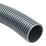 Absaugschlauch PVC *Grau Saugschlauch Spiralschlauch Flexschlauch leicht & flexibel - Meterware - (50 mm)
