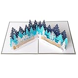 Bontannd Frohe Weihnachten Karten 3D Pop Up Weihnachtsbaum Winter Geschenk Pop-up Karten Weihnachtsdekoration Geschenk Neues Jahr Grußk