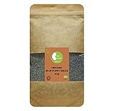 Busy Beans Organic Blue Poppy Samen, biologisch zertifiziert, 50 g