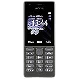 Nokia 216 Mobiltelefon (VGA Kamera, bis zu 25 Tage Akkulaufzeit, Bluetooth, UKW Radio, MP3 Player, Taschenlampe, Weckfunktion, Dual Sim) schw