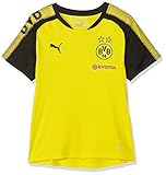 PUMA Kinder BVB Training Jersey with Sponsor Logo T-Shirt, Cyber Yellow Black, 176