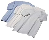 Krankenhemd, Pflegehemd, Nachthemd, Patientenhemd, Flügelhemd fuer Erwachsene, in der Farbe: schwarz-blau gemustert *Top-Qualität zum Top-Preis*