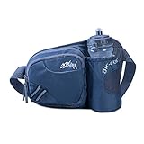 TRIWONDER Trinkgürtel mit Trinkflasche, Hüfttasche Gürteltasche mit Flaschenhalter für Laufen Joggen Damen und Herren (Grau)