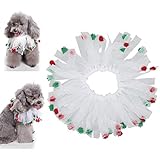 CUTULAMO Haustier-Weihnachtshalsband, langlebiges, weiches, bequemes, schönes Halloween-Hundehalsband mit starkem festlichem Ambiente für Geburtstage für Hunde(L)
