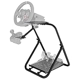 Elisorrn Racing Steering Wheel Stand, Foldable Racing Simulator Steering Wheel Stand with Height Adjustable Foldable for Logitech G25/G27/G29/G920 Most Type of Thrustmaster PS4 PS5 X BOX(Stand Only)