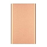 Externe Festplatte, 2 TB, tragbar, externe Festplatte, ultradünn, kompatibel mit USB 3.0 für PC, Mac, Desktop, Laptop (2 TB, Gold)