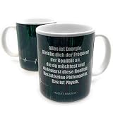 Kaffee Tasse Albert Einstein - Alles ist Energie Matrix Realität Philosophie Physik