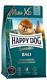 Happy Dog 60944 - Supreme Mini XS Bali Hähnchen mit Kurkuma - Hunde-Trockenfutter für sehr kleine Rassen - 1,3 kg I