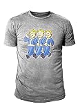 Fallout 76 - Premium Herren Gaming T-Shirt - 3 Vault Boys (Grau) (S-XL) (S)