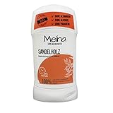 Meina Naturkosmetik - Deo Stick ohne Aluminium mit frischem Sandelholz Duft (1 x 75 g) Bio Deodorant für Damen und Herren - vegan, alkoholfrei, handgemacht - 24 Std. S