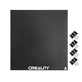 Creality Ender 3 Glasplatte, 3D Drucker Plattform für Ender 3 /3 V2 / Ender 3 Pro/Ender 5, Upgrade Beschichtung Glasplatte Druckbett mit 4 Clips, 235x235x4